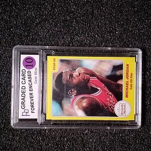 Michael Jordan Crunch N Bunch All-Star Basketball Rookie Card Graded 10 Gem Mint